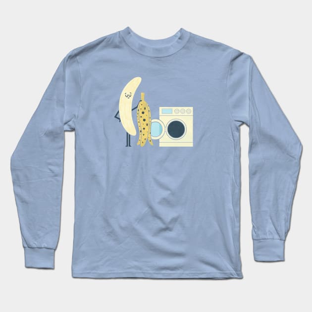 Banana Laundry Long Sleeve T-Shirt by HandsOffMyDinosaur